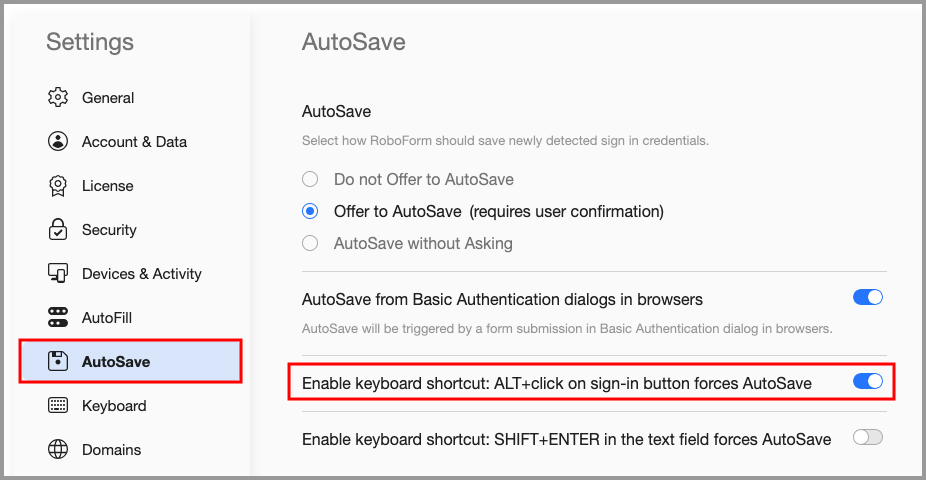 Alt+click force autosave option.