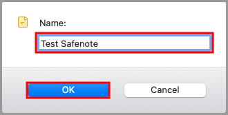 The Create New Safenote window in RoboForm desktop.