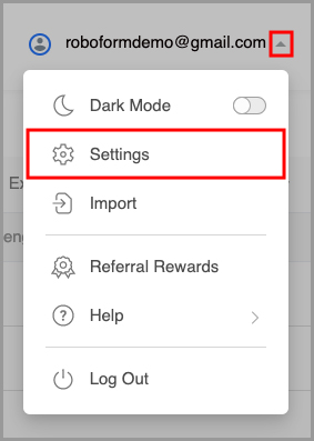 showing how to navigate to the settings menu on the Start Page.